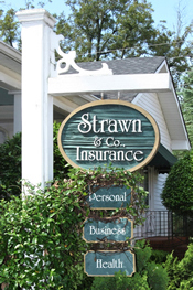 Strawn office sign